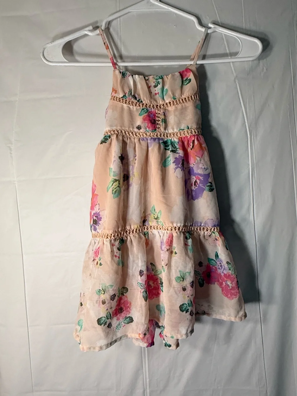 The children’s place floral spaghetti strap sundress girls size 4